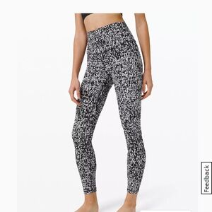 Lululemon Align Leggings - Urban Block Ice Grey Black